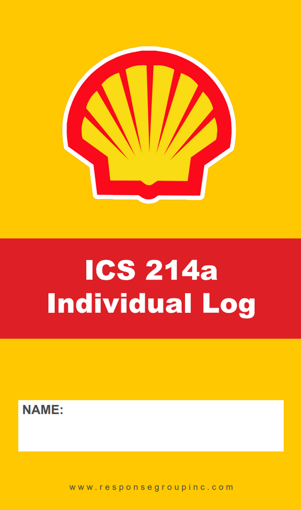 BCL データブック Shell Branded Log Book - ICS 214a Individual Log – TRG Store