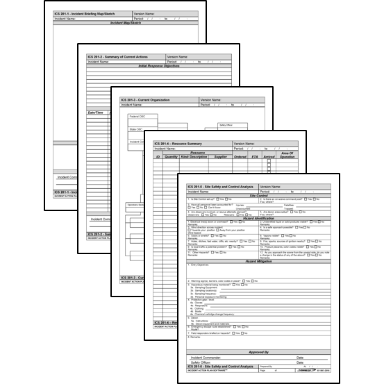 ICS Form Wall Charts - Initial Response