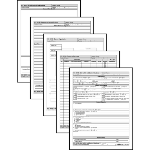 ICS Form Wall Charts - Initial Response