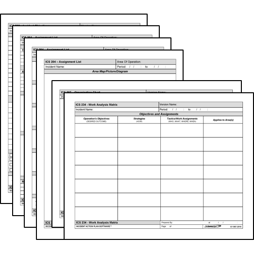 ICS Form Wall Charts - Tactical Planning Process
