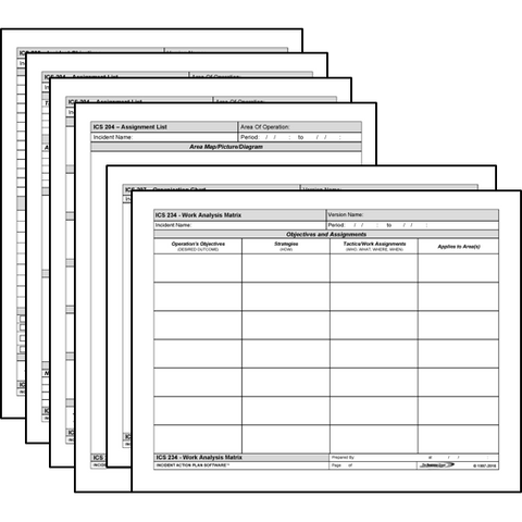 ICS Form Wall Charts - Tactical Planning Process